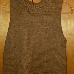 Woman's Brown ZARA Sweater Vest